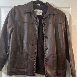 faux vegan leather jacket,